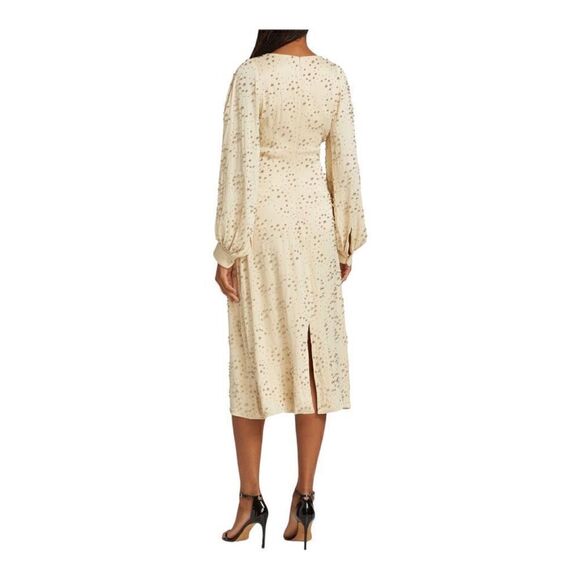 Rachel Comey Desilo Beaded V-neck Midi Dress Size 6 NWD - Picture 5 of 11